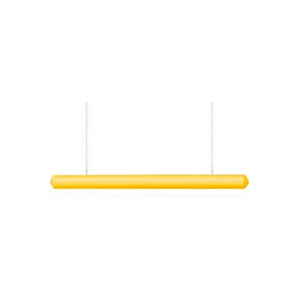 Innoplast Innoplast Clearance Bar with Round Cap, 4inD x 76inL, Yellow Bar/No Tapes CBR-476YN - main